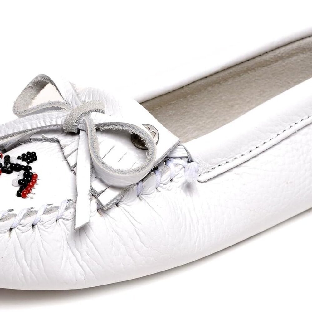 Women's Moccasins Leather Suede 5.5 Cozy Support Durable Style